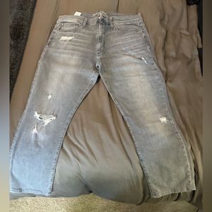 Jos’s gray jeans. Size 36 waist and 30 inch length. Excellent condition.